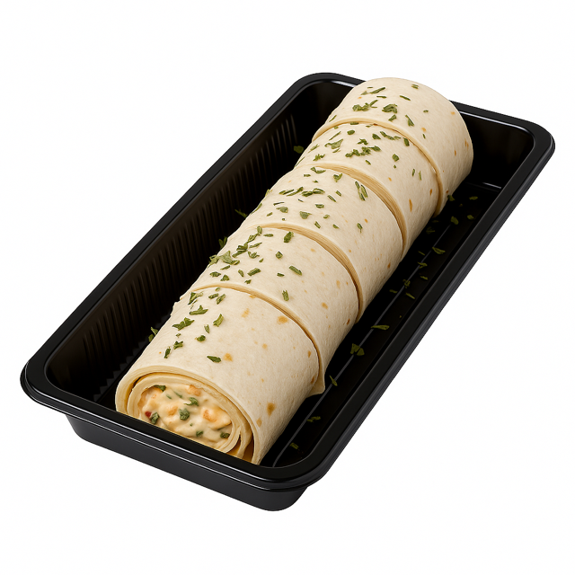 Frisse gerookte forel wraps